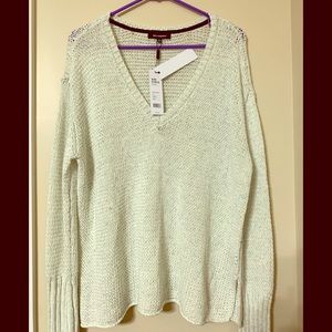 525 America V Neck Mint Multi Sweater